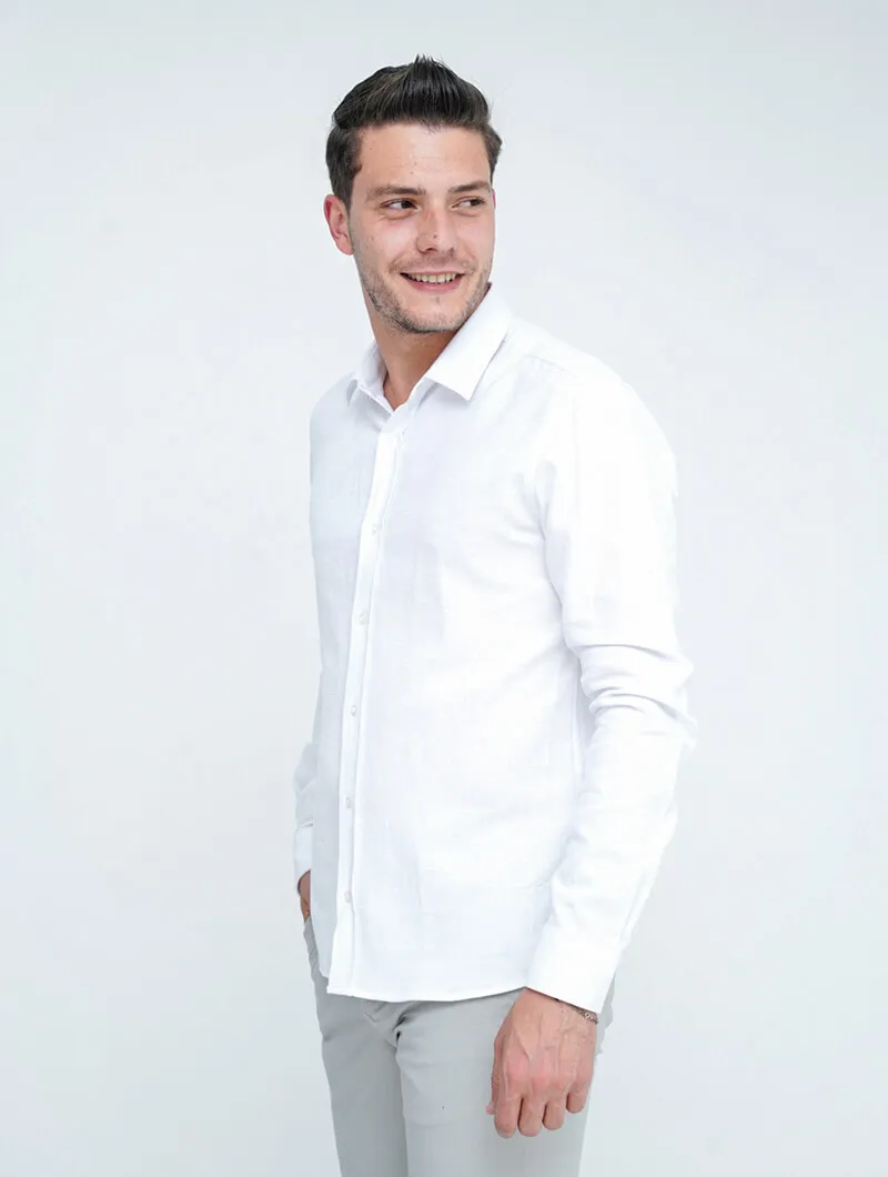 Chemise slim unie